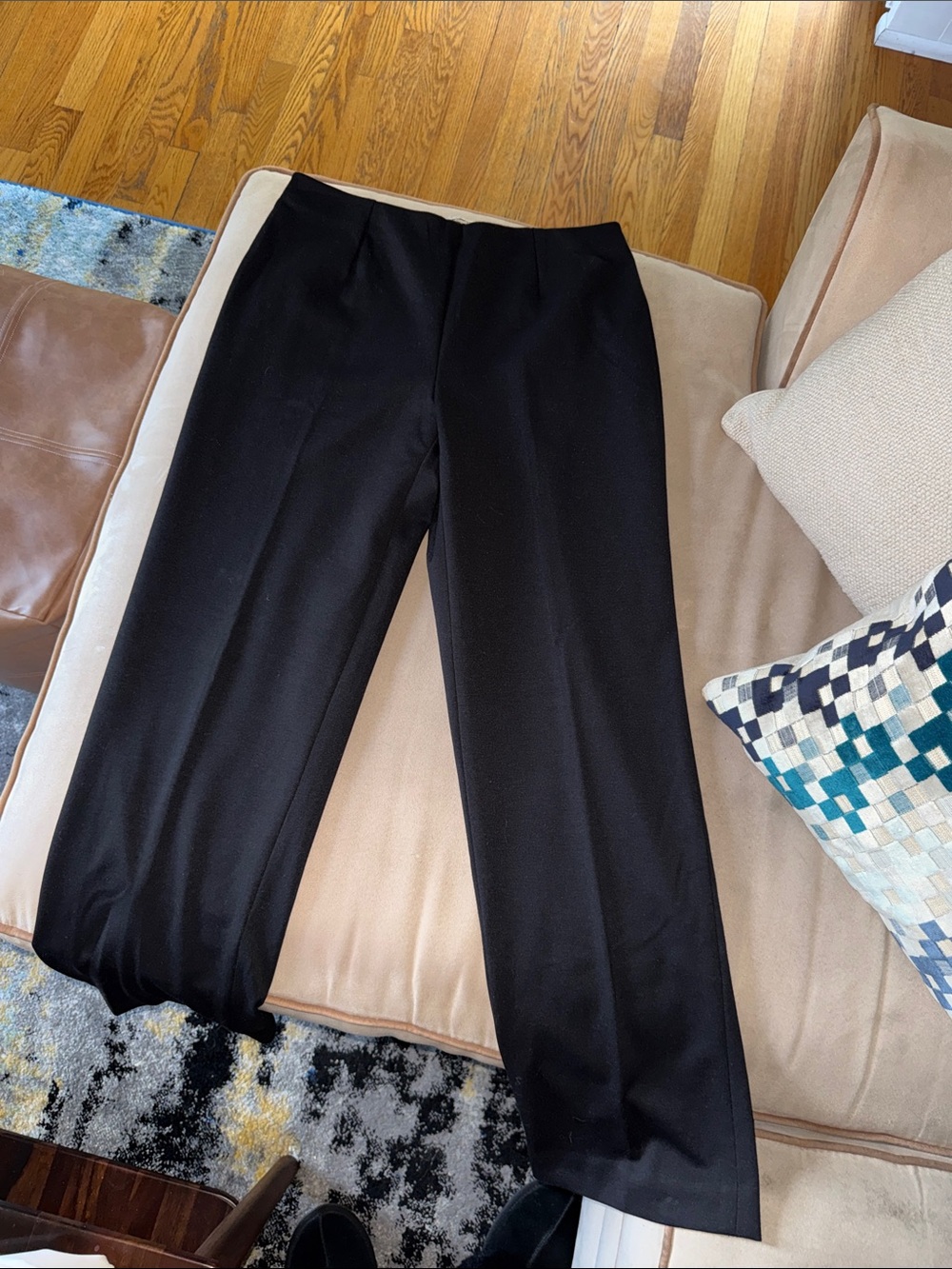 Women's Black Wide-Leg Dress Pants